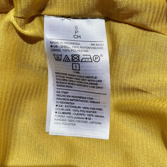 Boho Yellow Mini Dress - S - Picture 8 of 10